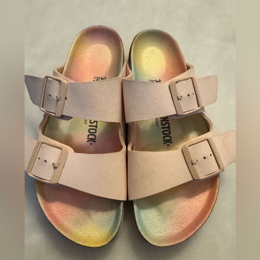 Birkenstock Women’s Vegan Sandals -  Rainbow Multicolor SZ 7
